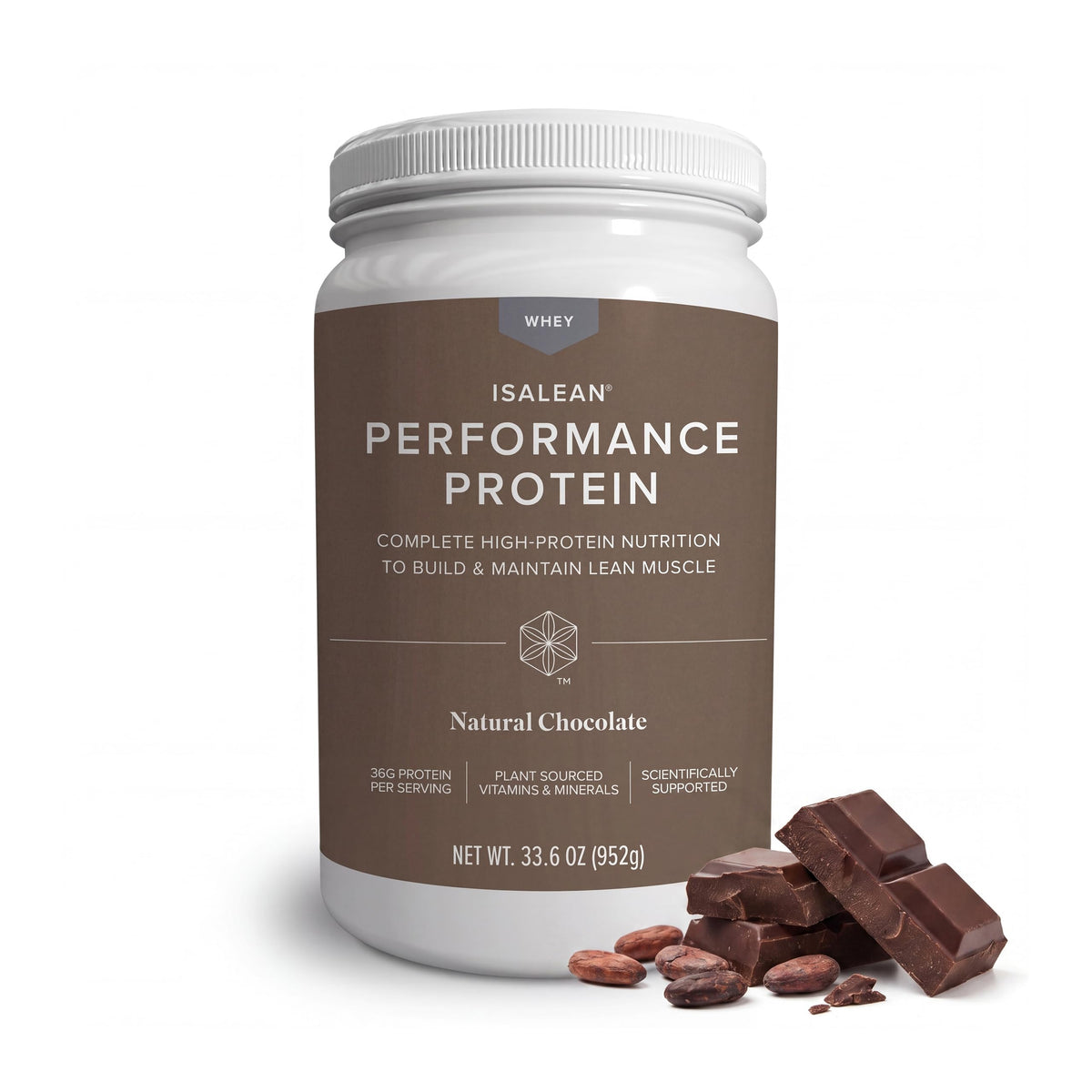 Isagenix IsaLean, Performance Protein Shake, French Vanilla, 33.6 oz | Meal Shake, 36 g of Protein, Keeps You Full for Longer, Lean Muscle Support, Whole-Food Vitamins and Minerals