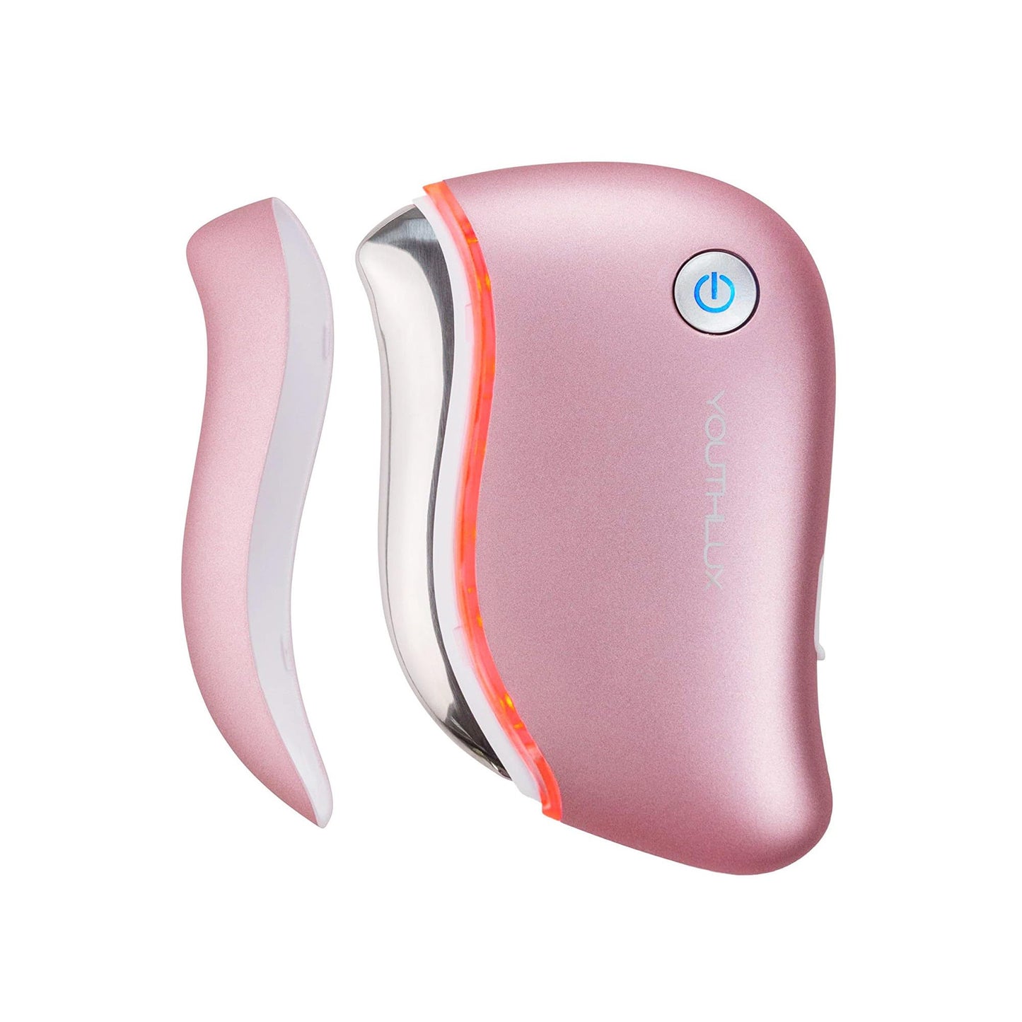 ProSculpt Heated Gua Sha Facial Massager – Electric Guasha Tool for Face Sculpting, Relaxation & Skincare | Soothing Vibration Facial Massage Tool with Contoured Design (White)