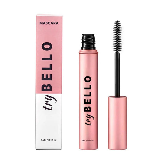 Trybello Eyelash Growth Mascara | Lengthening & Volumizing Formula with Biotin and Peptides | Nourishing, Non-Clumping, Vegan & Cruelty-Free | Daily Wear for Fuller, Healthier Lashes