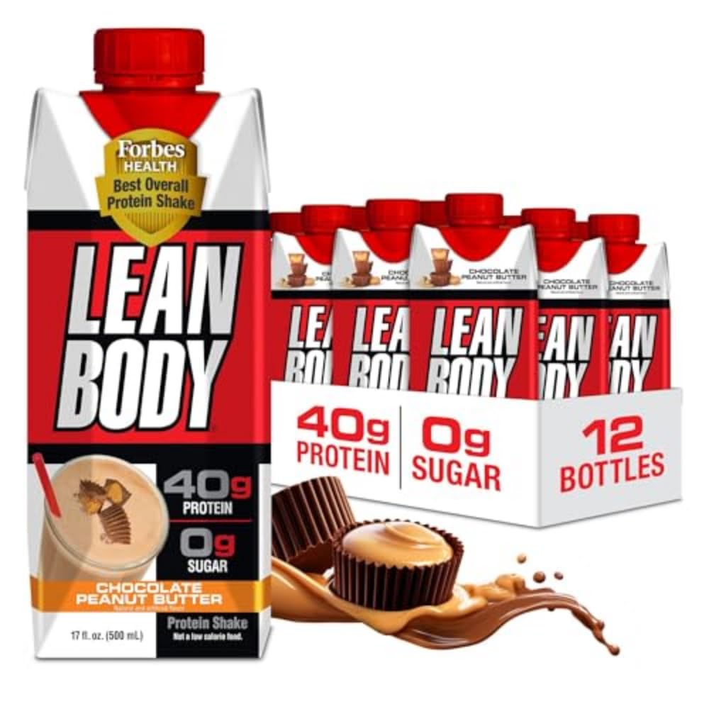 LABRADA Nutrition - Lean Body RTD Whey Protein Shake, Convenient On-The-Go Meal Replacement Shake for Men & Women, 20 Grams of Protein – Zero Sugar, Lactose & Gluten Free, Vanilla (Pack of 16)
