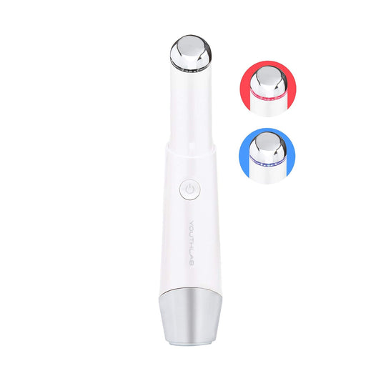 Eye & Face Wand/Tool – Heated Eye Wand with Vibration for Puffiness, Tired Eyes, Brighter Under Area, Redness Relief, Product Absorption, Smoother Skin & Relaxing Massage