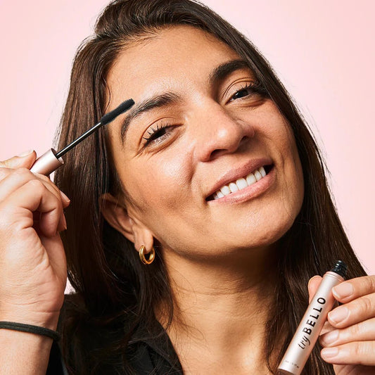 Trybello Eyelash Growth Mascara | Lengthening & Volumizing Formula with Biotin and Peptides | Nourishing, Non-Clumping, Vegan & Cruelty-Free | Daily Wear for Fuller, Healthier Lashes