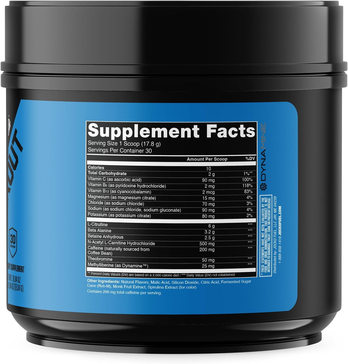 Jocko Fuel High Stim Pre Workout Powder, Nitro Pop | 30 Servings