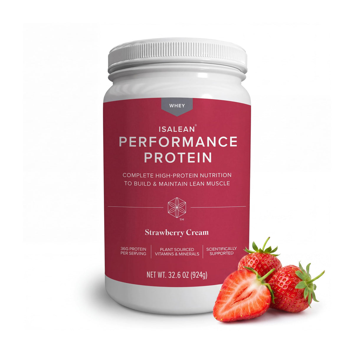 Isagenix IsaLean, Performance Protein Shake, French Vanilla, 33.6 oz | Meal Shake, 36 g of Protein, Keeps You Full for Longer, Lean Muscle Support, Whole-Food Vitamins and Minerals