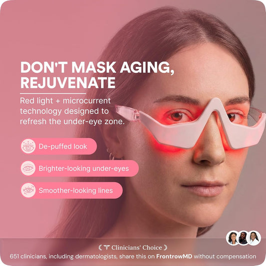 BOTANIQUE PARIS® RevitalEyes Under Eye Red Light Therapy [SUITABLE FOR ALL SKIN TYPES] - Red Light Therapy for Eyes Bags, Puffiness & Dark Circles - Under Eye Light Therapy Device for Women & Men