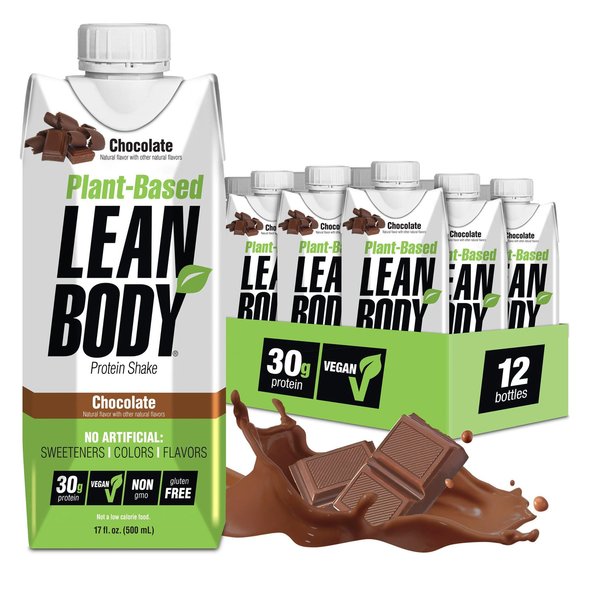 LABRADA Nutrition - Lean Body RTD Whey Protein Shake, Convenient On-The-Go Meal Replacement Shake for Men & Women, 20 Grams of Protein – Zero Sugar, Lactose & Gluten Free, Vanilla (Pack of 16)