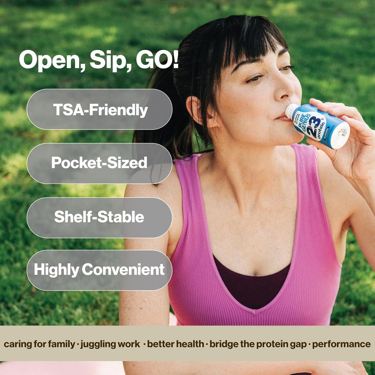 Pure Genius 23g Protein Shot | 100 Calories, No Sugar, No Fat | 12 Shots